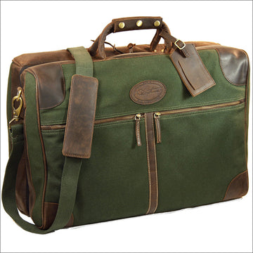 18“W x 12“H x 9“D Leather Duffle Bag 18 Inches